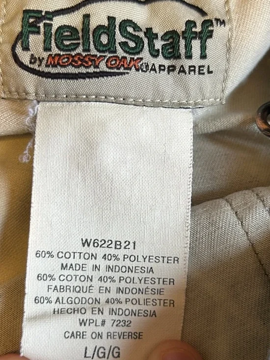 Vintage Mossy Oak Camo Bib Overalls Youth L Hunting Outdoor - Picture 10 of 12